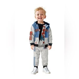 Marvel 3 Piece Spidey Blue and Gray Kids Hoodie